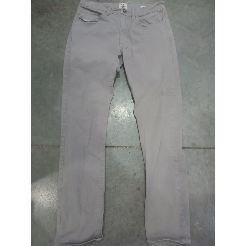 Huckberry Flint and Tinder Pants Mens 30X30 Grey Slim 5 Pocket Twill (Tag 31x32) - Picture 3 of 7